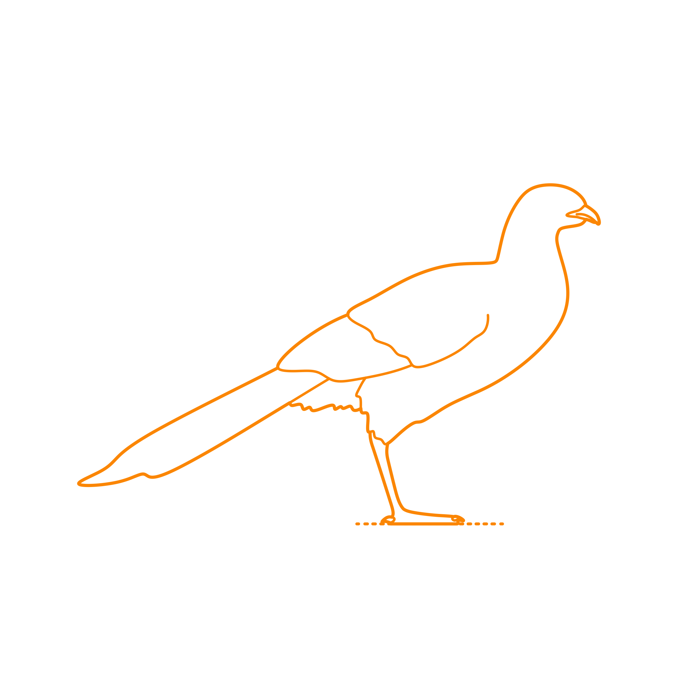 Animals Gamefowl Plain Chachalaca Outline Svg File Free Vectors